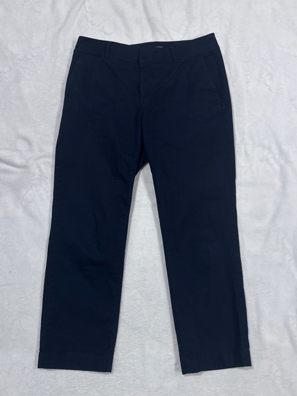 LOFT Navy Straight-Leg Women's Pants